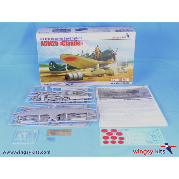 IJN Type 96 carrier-based fighter II A5M2b “Claude” (early) 1/48 Wingsy Kits D5-03