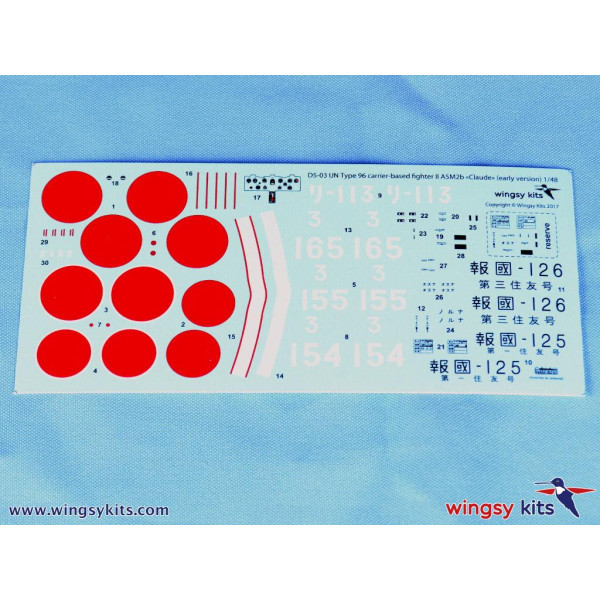 IJN Type 96 carrier-based fighter II A5M2b “Claude” (early) 1/48 Wingsy Kits D5-03