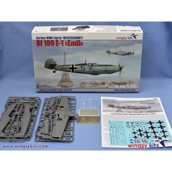 MESSERSCHMITT Bf 109 E-1 1/48 Wingsy Kits D5-07