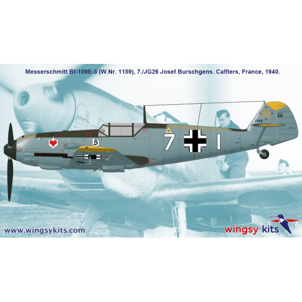 MESSERSCHMITT Bf 109 E-3 1/48 Wingsy Kits D5-08