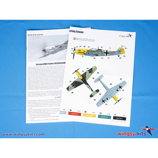 MESSERSCHMITT Bf 109 E-4 1/48 Wingsy Kits D5-10