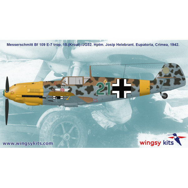 MESSERSCHMITT Bf 109 E-7 1/48 Wingsy Kits D5-11