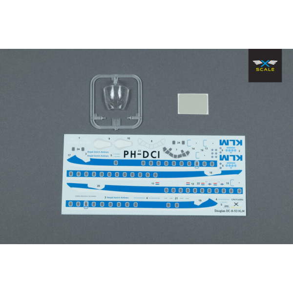 Passenger airliner DC-8-53 KLM 1/144 X-Scale 144004