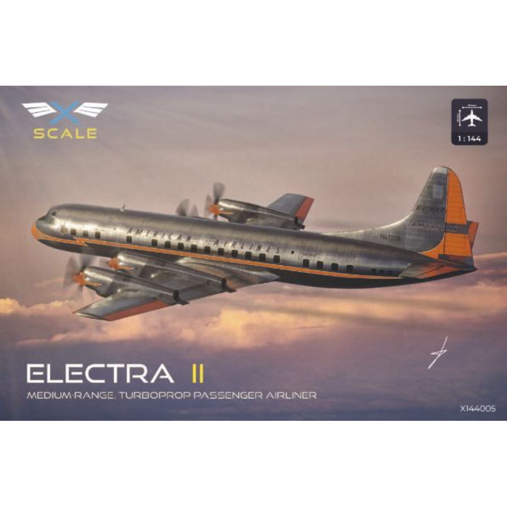 Passenger airliner L-188A Electra II 1/144 X-Scale 144005