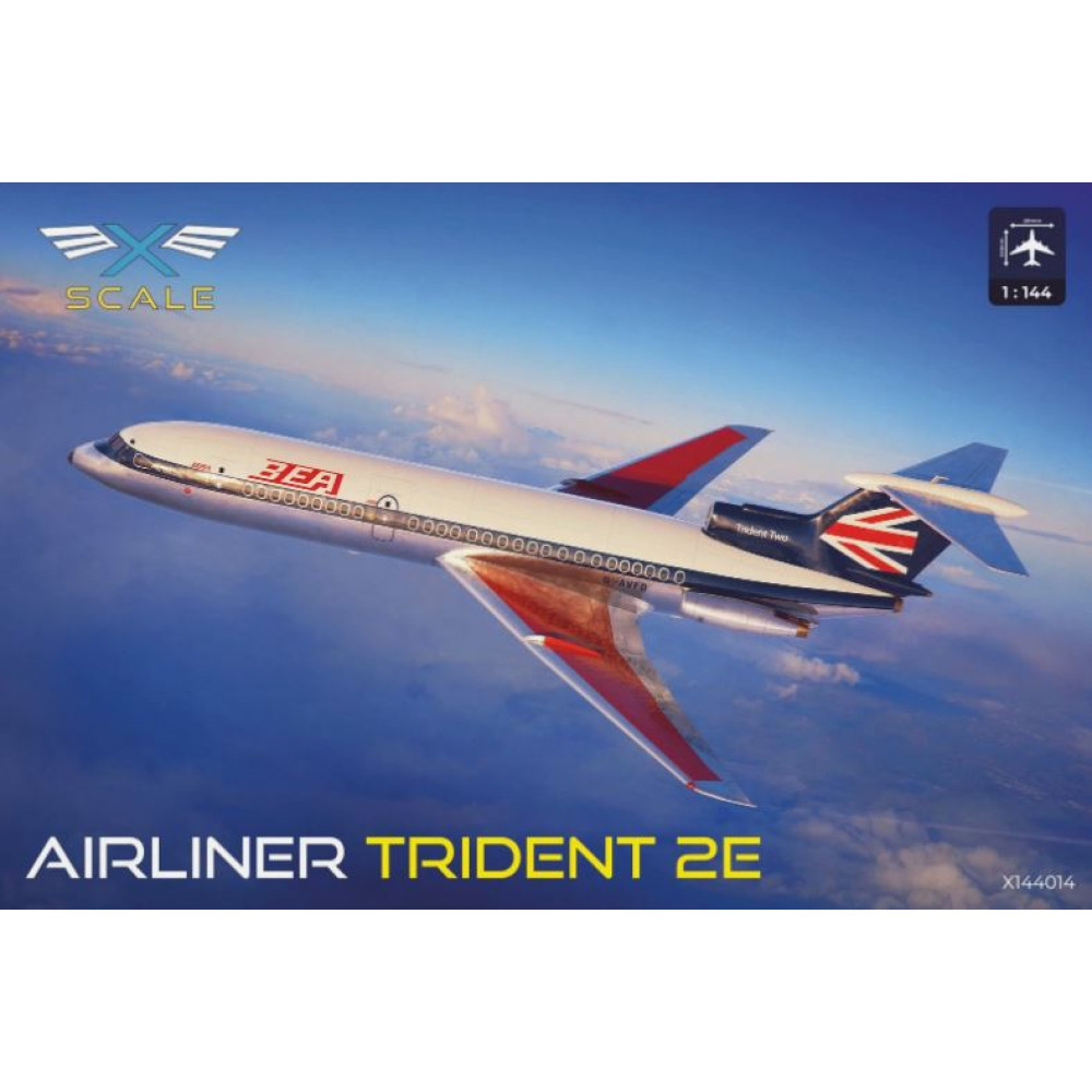 Збірна модель - HS-121 Trident 2E пасажирський авіалайнер 1/144 X-Scale 144014